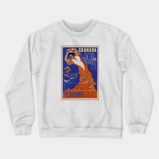 Granada Flamenco Vintage Travel Crewneck Sweatshirt